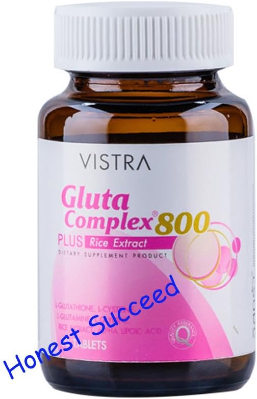 Vistra Gluta Complex 800 Plus Rice Extract 60 cápsulas. (Honest Succeed)