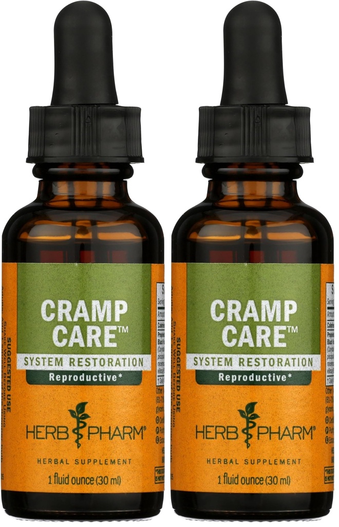 Herb Pharm Cram Care Liquid Herbal Extract to Support a Healthy Menstrual Cycle - 1 colher (Pack of 2)