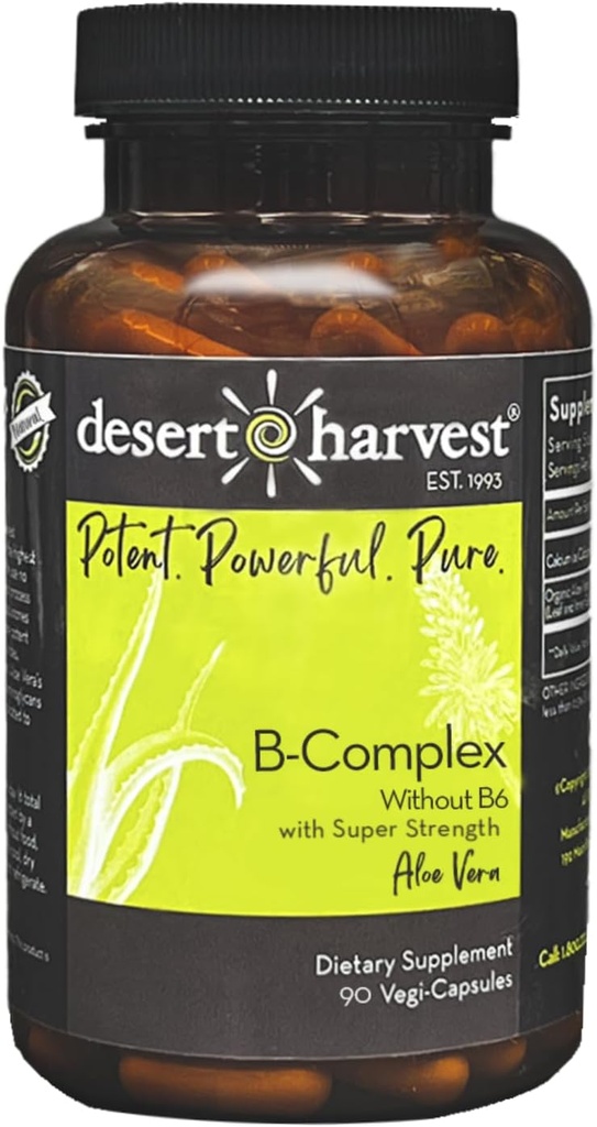 Desert Harvest B-Complex - Sem B6, 90 Cápsulas