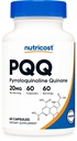 Nutricost PQQ (Pyrroloquinolina Quinone) 20mg, 60 Cápsulas - Cápsulas Vegetarianas, Não- OGM, Glúten Grátis