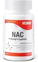 Suplementos, N-Acetil Cysteine (NAC) 600mg, 60 Veg Cápsulas - Não-GMO, Gluten Free