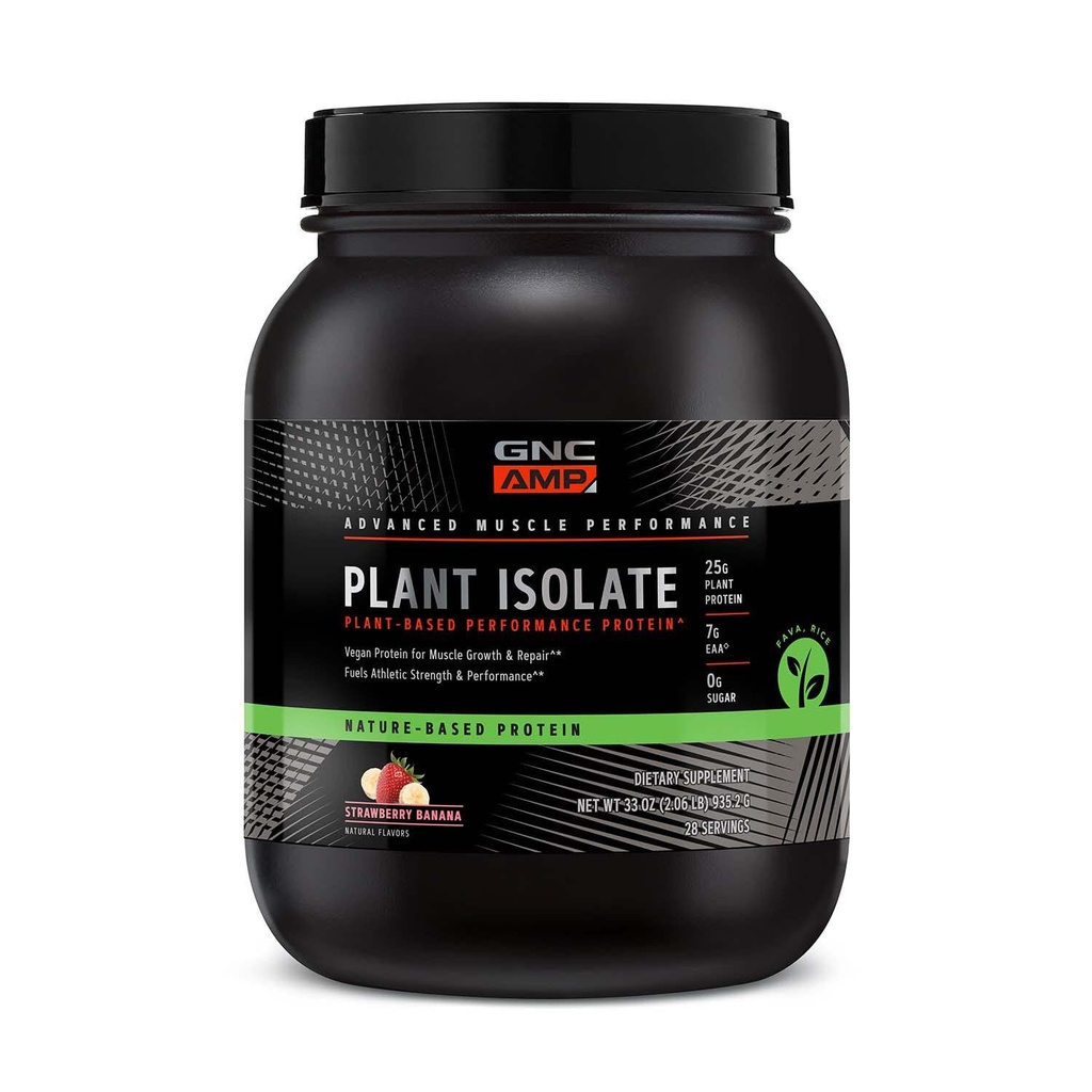 GNC AMP Planta Isolate Protein - Morangueiro Banana (28 Servões)