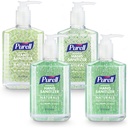 PURELL Sanitizer de mão avançada Naturals com álcool à base de plantas, Citrus Scent, 8 fl oz garrafa de bomba (Pacote de 4) - 9626-06-ECDECO