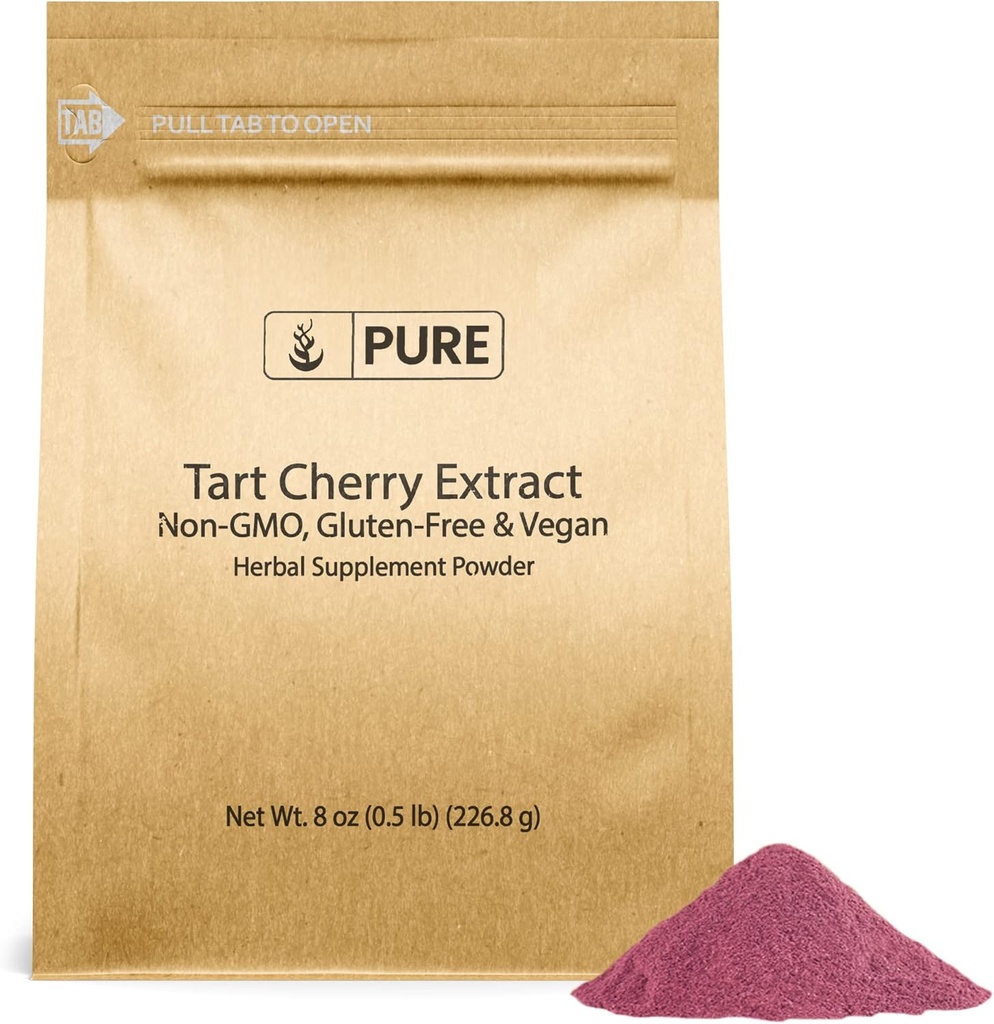 Puro Original Ingredientes Tart Cherry Extract (8 oz), Não-GMO, Suplemento de ervas