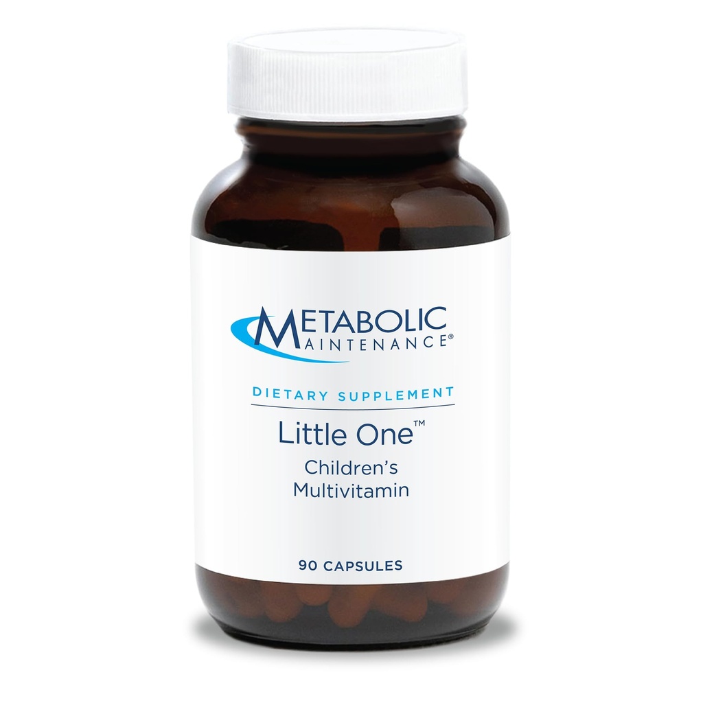 Manutenção Metabólica Pequena - Multivitamina Infantil com Ferro, Crianças 6-12 anos - Vitaminas B Ativas, Minerais + Vitamina D para Imune + Saúde Óssea (90 Cápsulas de Tamanho Pequeno)