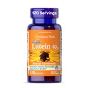 Puritan's Pride Premium LutigoldTM Lutein Carotenoid 40mg com Zeaxanthin para homens e mulheres, Suplemento dietético para apoio à saúde ocular, fornecimento de 8 meses, 120 Easy-to-Swallow Softgels