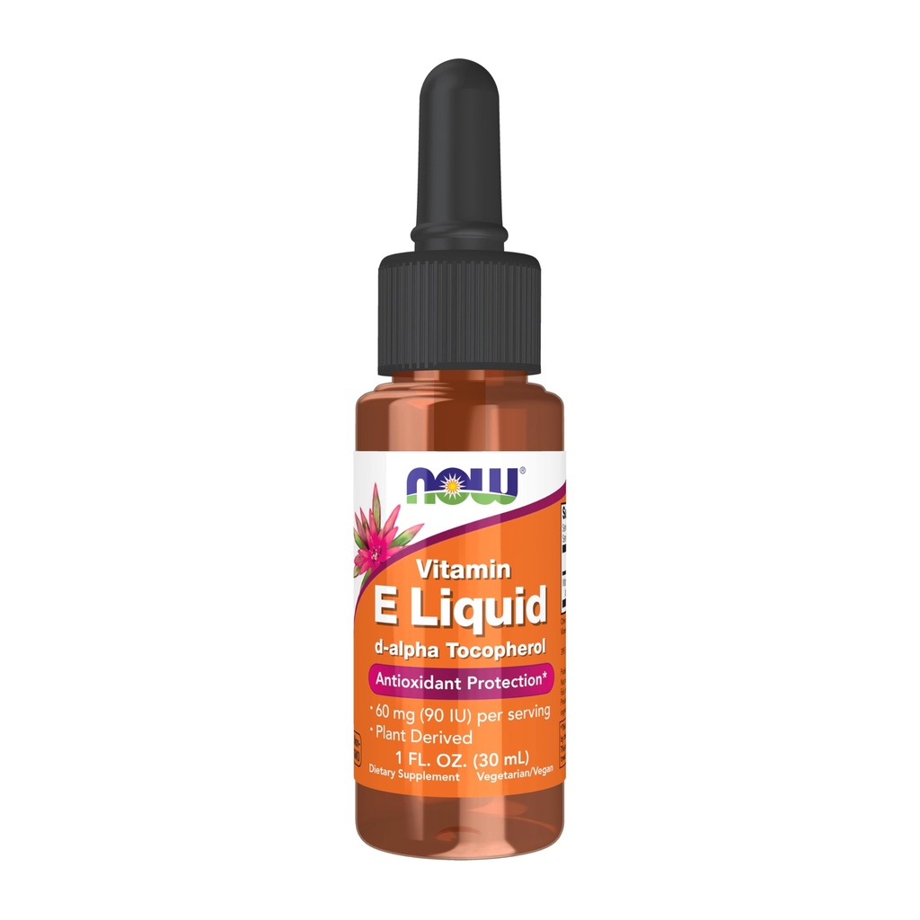 Now Foods Supplements, Natural Vitamina E Liquid (D-Alpha Tocoferol), Antioxidante Protection*, 1-Ounce