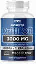 Dr. JOEL'S MOM NUTRIX Antárctico Krill Oil Supplement - 150 Softgels - Alta Absorção EPA, DHA, Astaxantina e Fosfolipídio - Sem gosto de peixe como óleo de peixe - Made in USA