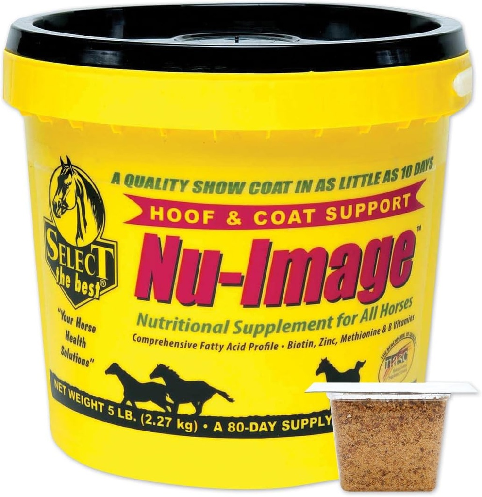 Selecione o melhor cavalo escuro Nu-Image Hoof & Coat Suporte para cavalos