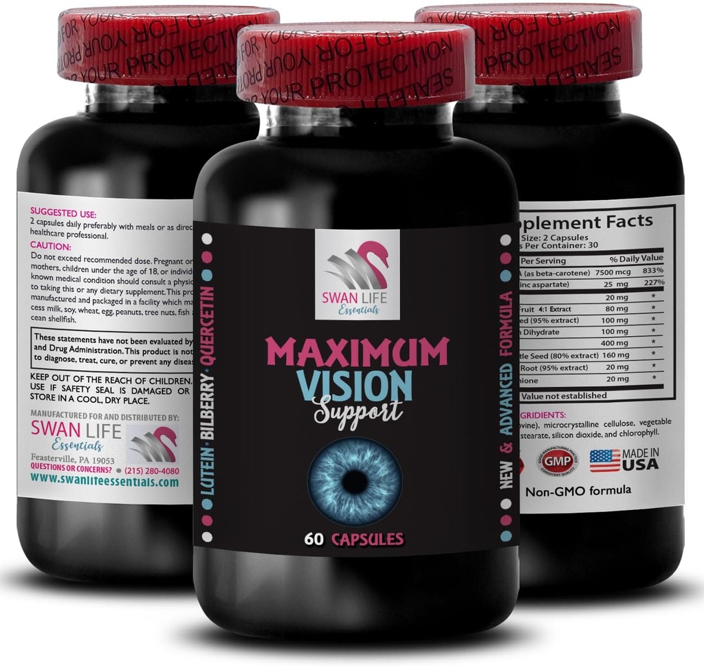 Cenas brilhantes - Eye Vision Supplement - Clear Lines, Vision Precision, Focused Clarity, Sharp Images, Vision Boost, Eye Clarity Booster, Crisp Detail, Clearer Vision, Focus Lens 1 Bottle 60 Cápsulas