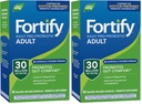 Nature's Way Fortify Daily Pré+Probiótico Adulto 30 bilhões, Probióticos para apoio imunológico e digestivo à saúde*, 30 bilhões de culturas ao vivo, 30 cápsulas (Pacote de 2)