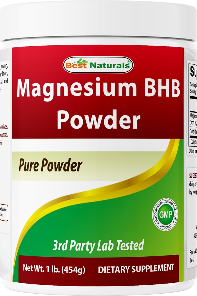 Melhor Natural Magnésio BHB Pó 1 Lb
