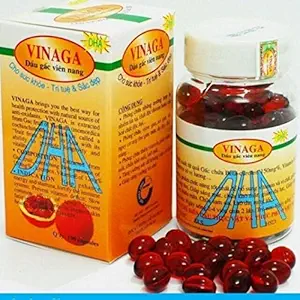 Lote 4 Caixas - Gac Oil DHA - Momordica Cochinchinensis Oil - Dau Gac 400 Cápsulas