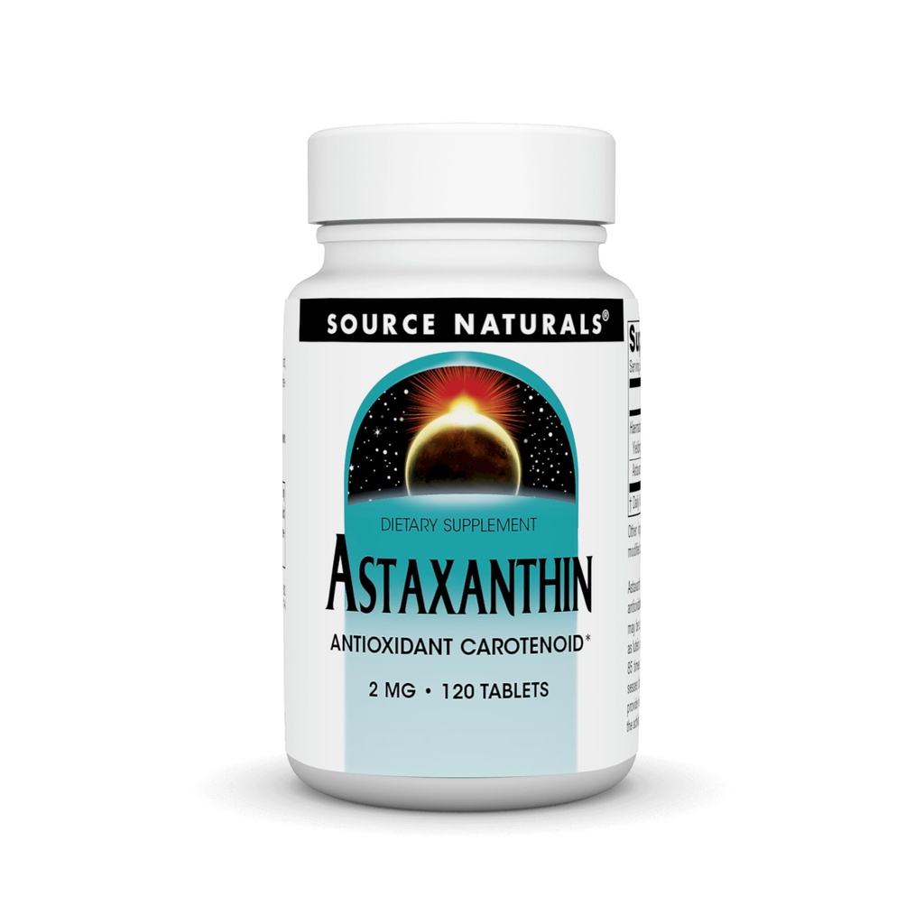 Fonte Natural Astaxantina, Carotenóide Antioxidante*, 2mg - 120 Comprimidos