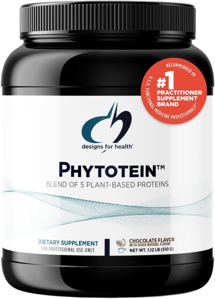 Designs para a saúde Phytotein Vegan Protein Powder - 20g Arroz orgânico, Sacha Inchi, Sementes de abóbora, Sementes de girassol & ervilha mistura de pó de proteína - textura cremosa, Chocolate proteína vegetal (510g)