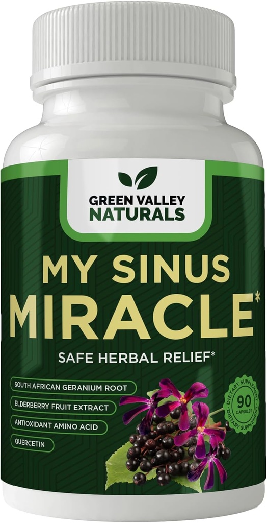 VALE VERDE NATURAIS Meu suplemento de ervas milagroso sinusal, 90 cápsulas (1)