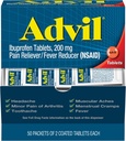 Advil Ibuprofeno, 200mg, 2 Count (Pack de 50)