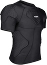 TUOY masculino camisa de compressão almofadada camisa protetora costela protetor peito para futebol Paintball baseball