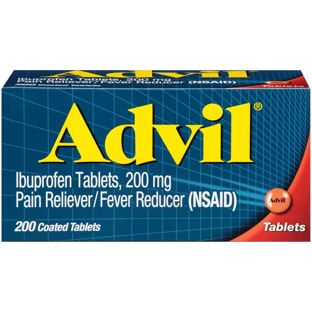 Advil 200 mg Comprimidos revestidos 200 ea (embalagem de 3)