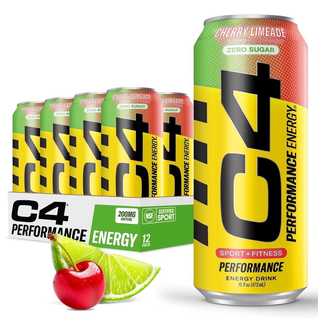 C4 Original Sugar Free Energy Drink 16 onças (Pacote de 12)