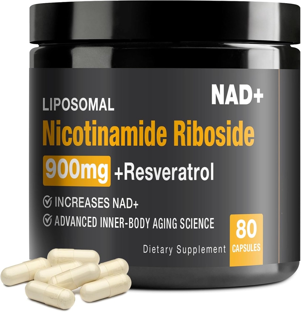 NAD+ Suplemento - NAD+ com Nicotinamida Riboside (NR) e Resveratrol Quercetina 900mg, EUA-063-0911XL-115NAD