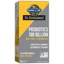 Jardim da Vida Dr Formulado Probióticos 100 bilhões UFC Pre + Pro + Postbióticos - Força extra Digestiva e Imune Suporte para homens e mulheres, Batata, Acacia, Metabolitos Postbióticos, 30 Cápsulas