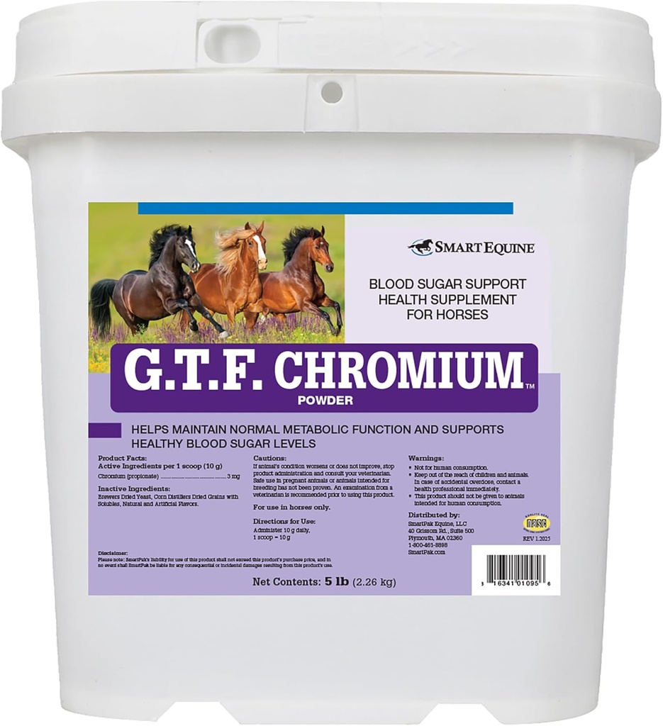 GTF Chromium® Powder (pó) Suplementos Metabólicos de Cavalo, Suporta Função Metabólica