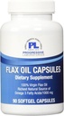 Progressive Labs Flax Oil Cápsulas Suplemento, 1000 mg, 90 Contagem