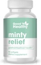 Bom 'N saudável menta alívio óleo de hortelã-pimenta softgels, Suplemento para Natural Digestive Comfort, suprimentos de 3 meses