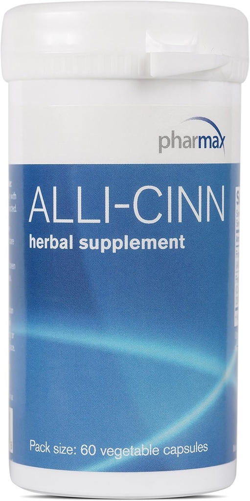 Pharmax Alli-Cinn – Alho e Canela para suportar imunidade, digestão e circulação – 60 cápsulas
