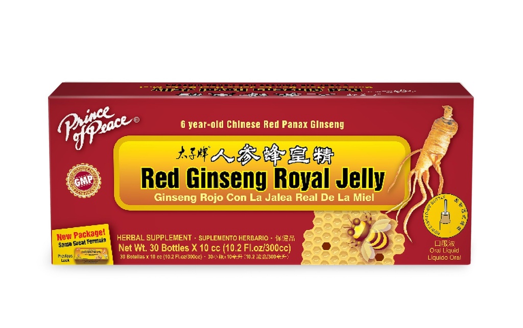 Príncipe da Paz Ginseng Vermelho Geléia Real, 30 Conde