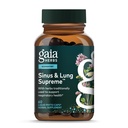 Gaia Herbs Sinus & Lung Supreme - Suplemento de suporte pulmonar para saúde respiratória - Suporte Sinus -Vegan, Gluten-Free & Dairy Free - Fórmula Baseada em Planta - 60 Cápsulas
