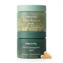 Frida Fertilidade Pré-Concepção Conjunto de Suplementos, suas & seus vitaminas diárias & minerais para a fertilidade, suporte de ovos e saúde do esperma, ácido fólico, inositol, CoQ10, 60 cápsulas cada, fornecimento de 30 dias