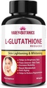 ESPEC VAREY BOTANICS L-Glutationa Cápsulas de clareamento da pele com vitamina C & E, biotina e extrato de semente de uva-1000 mg-para homens e mulheres - 60 cápsulas