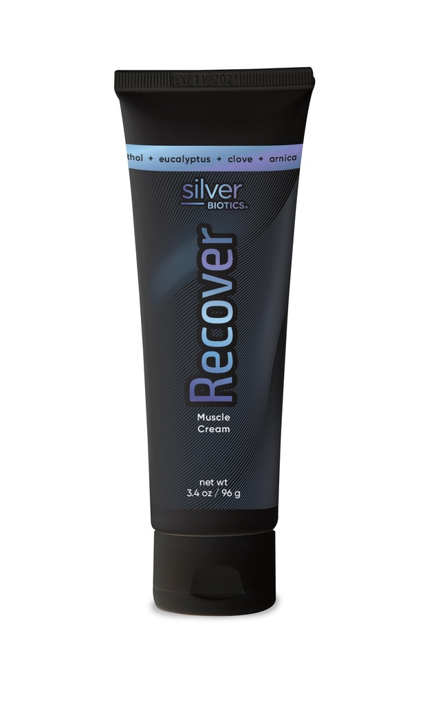 Silver Biotics Recuperar Creme Musculoso 20 ppm Solução de Prata Patenteada Arnica