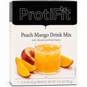 PROTIFIT - Alta proteína Fruit Flavored Powder Drink Mix, 15g Protein, Low Calorie, Sugar Free, Ideal Protein Compatível, 7 Servings Per Box (Manga de pêssego)