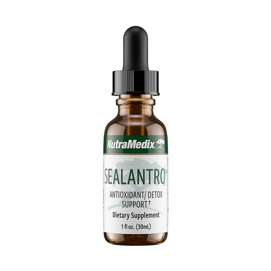 NutraMedix Sealantro - Detox Body Drops & Antioxidants Supplement - Chlorela, Pacific Cold-Water Red Seaweed & Cilantro Extract - Herbal Detox Formula (1 oz)
