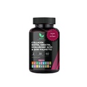 Pílulas de cabelo multi colagénio - Biotin 10.000mcg, queratina e ácido hialurônico - Crescimento do cabelo - Pele de cabelo & unhas Vitaminas & bloqueador DHT - Vitamina E ácido fólico abóbora semente MSM, Saw Palmetto 60 Vegan Cápsulas