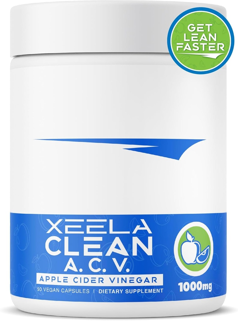 XEELA Apple Cider Vinagre Cápsulas com a mãe para homens e mulheres - Apetite e desejo + Gestão de peso para obter Lean