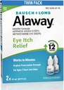 Alaway Anti- histamínico, gotas de alívio de comichão ocular, embalagem Twin, 0,34 fl oz Cada