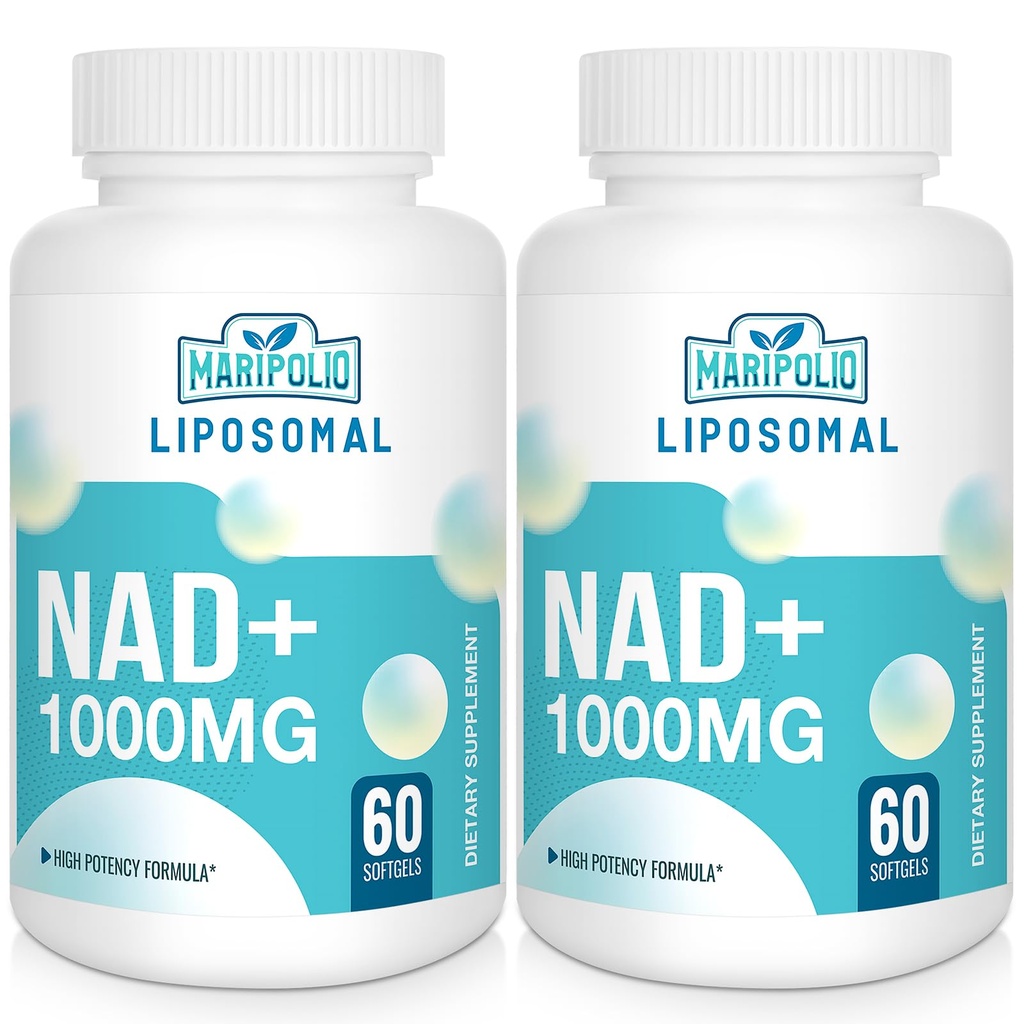 NAD+ Suplemento lipossômico 1000 mg □ Maior NAD Pontecy □ Max Absorção □ Puro NAD Suplemento □ Energia e reparo de DNA, defesa do envelhecimento, função do cérebro