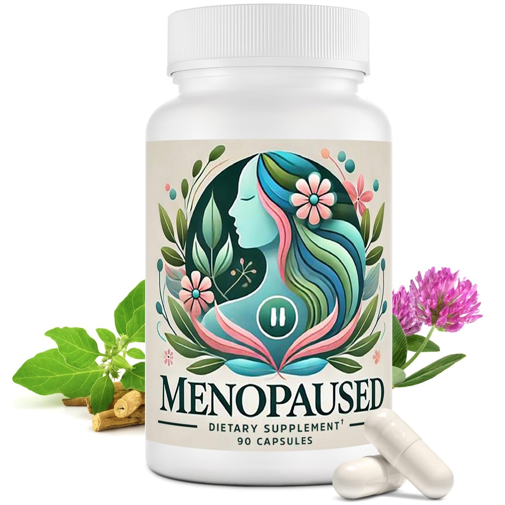 Suplementos Menopausa para Mulheres -Mulheres Multivitamin para Bem-Estar & Vitalidade -Herbal Suporte para Equilíbrio Hormônio & Conforto Emocional -Ideal para Hot Flash & Night Sweat -90 Cápsula