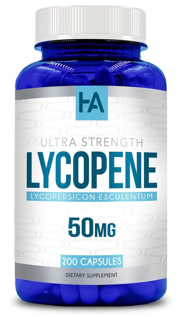 Naturalmente Derived Lycopene Supplement □ Tomate Based Lycopene 50mg Antioxidante e Suplemento Carotenóide para o apoio do coração e da próstata