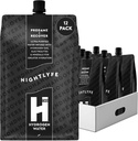 HTWO Nightlyfe Recuperação, 16,9 onças Premium Hidrogênio água infundida com eletrólitos, vitaminas e minerais, 12-Pack, Pacotes de hidratação funcional para recuperação e clareza mental, Açúcar livre