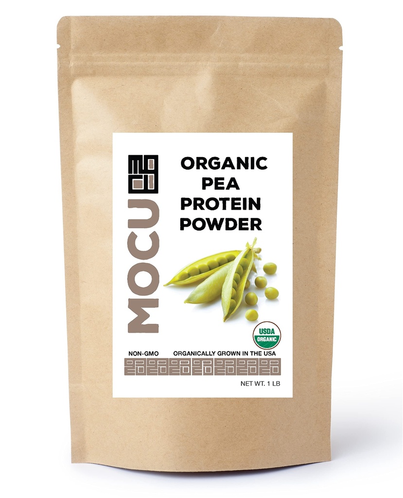 Certified Organic US Grown Pea Protein I 80% I Lote testado para metais pesados I 1 LBS I embalado diariamente