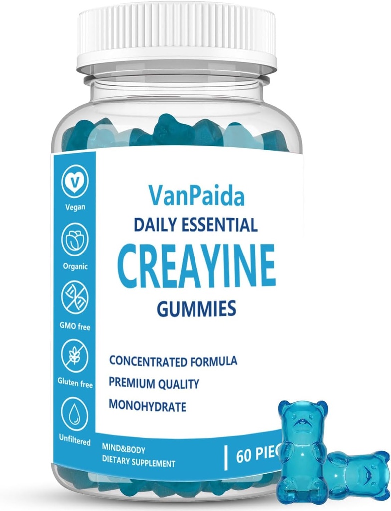 Creatina Gummies Mono-hidratado, Mastigado Creatina Mono-hidratado, Muscle Boost, Energia Boost, Suplemento pré-trabalho, Explosivos melhorados, Vegan, Apoio ao crescimento muscular, Recuperação e desempenho, Gluten Free