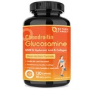 NATUREZA TARGET Glucosamina Condroitin Suplemento de Apoio Conjunto - Mais HSH, Colágeno, Açafrão, Shellfish Livre, Suportes Conjunto, Joelhos, Cartilagem, para homens e mulheres, 120 Caps