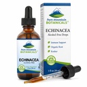 Pure Mountain Botanicals Liquid Echinacea Drops – Kosher Tintura Álcool Extrato Livre - 500mg Echinacea Orgânica - 1 oz Garrafa