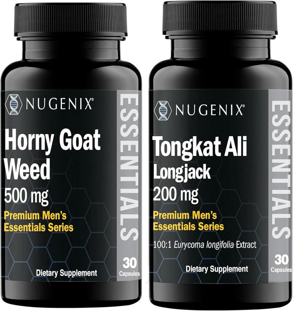 Nugenix Essentials Horny cabra Erva e Tongkat Ali Suplementos