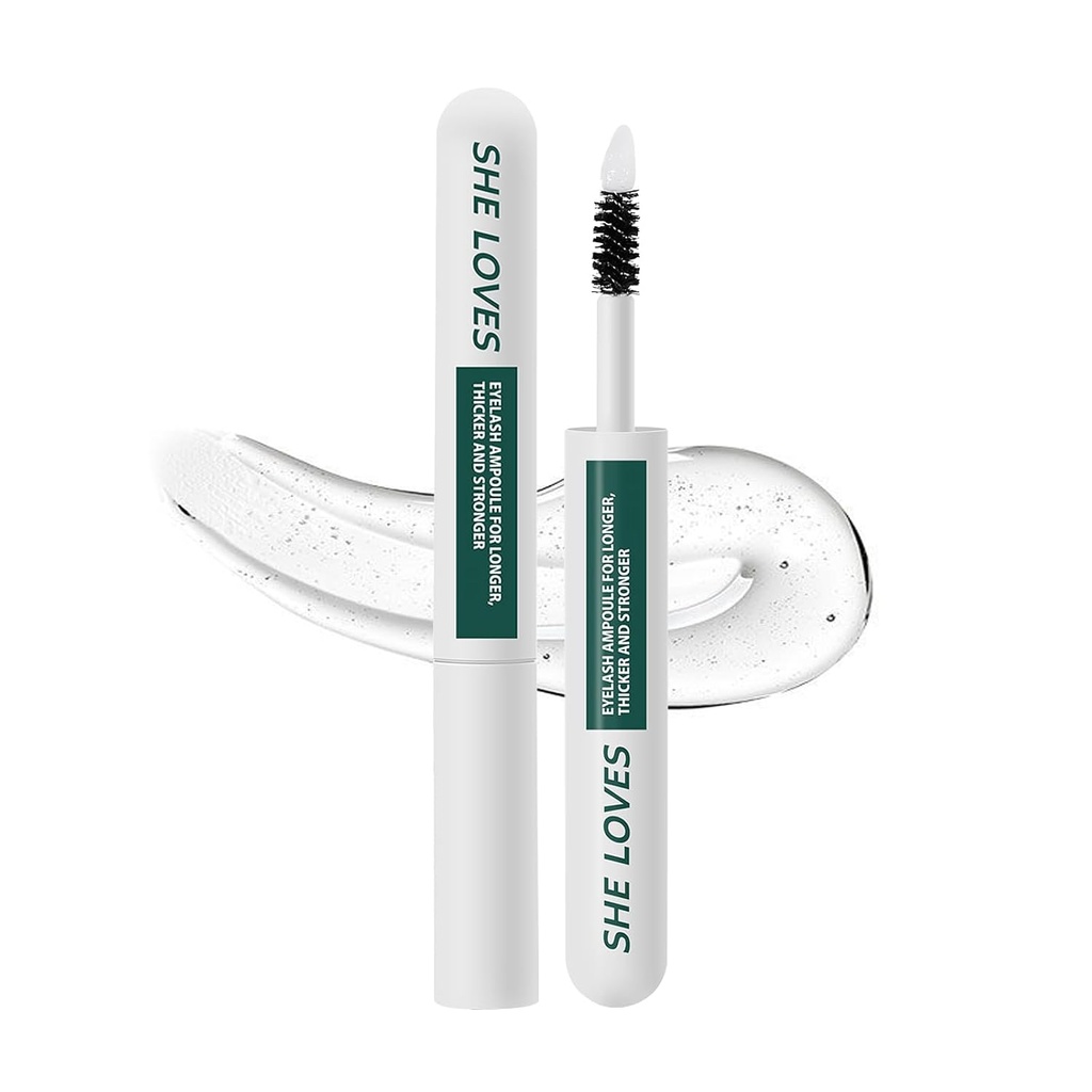 Serum de crescimento avançado de pestanas 2-em-1 escova cabeça para crescer pestanas para maior, mais grosso, mais forte